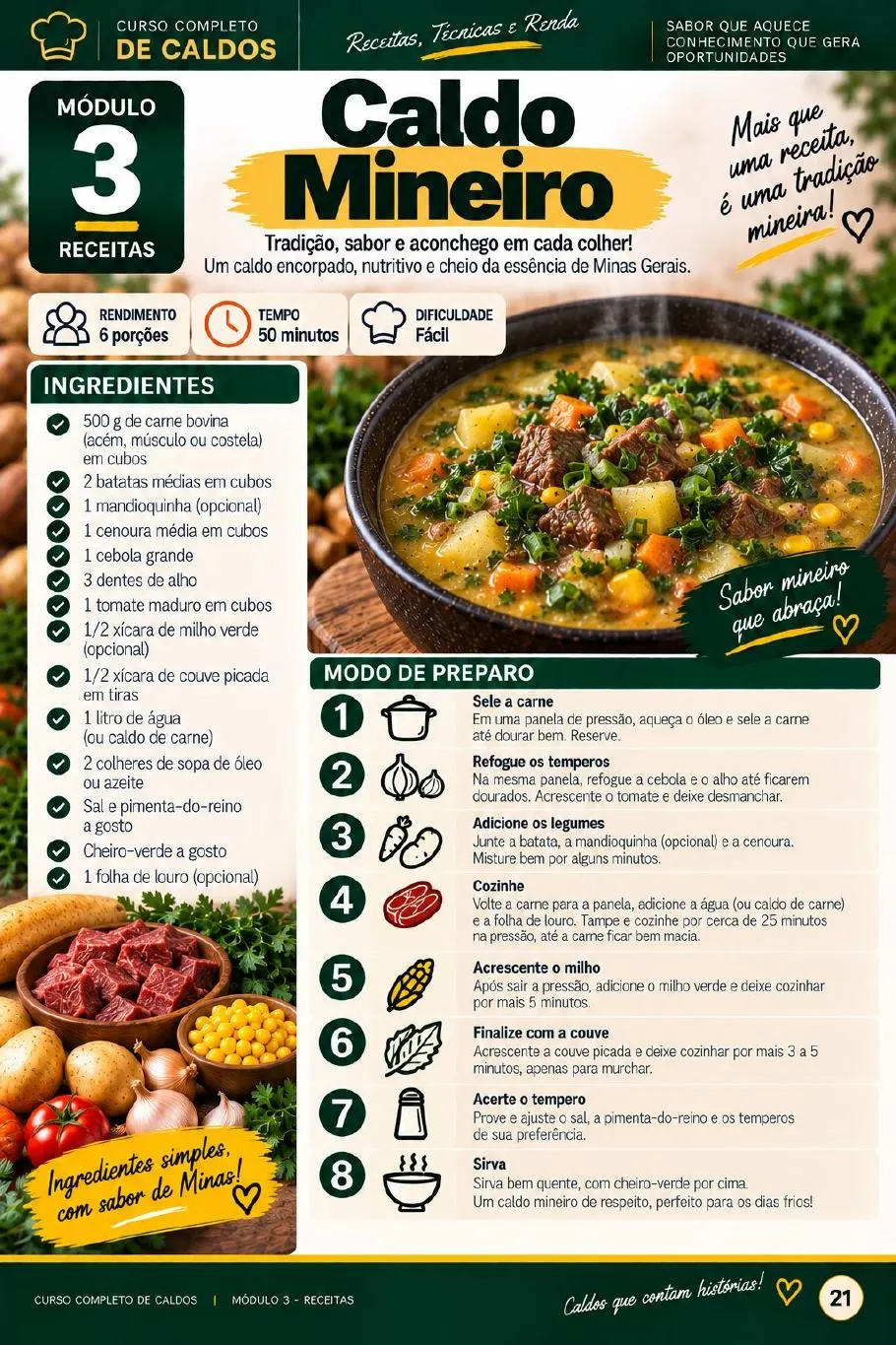 Página real: Variações de caldos